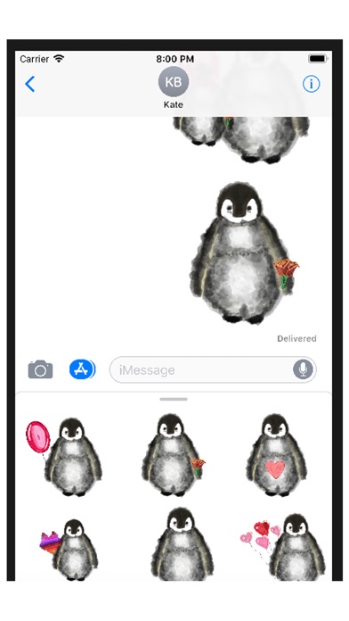 Love Penguin Stickers screenshot 2