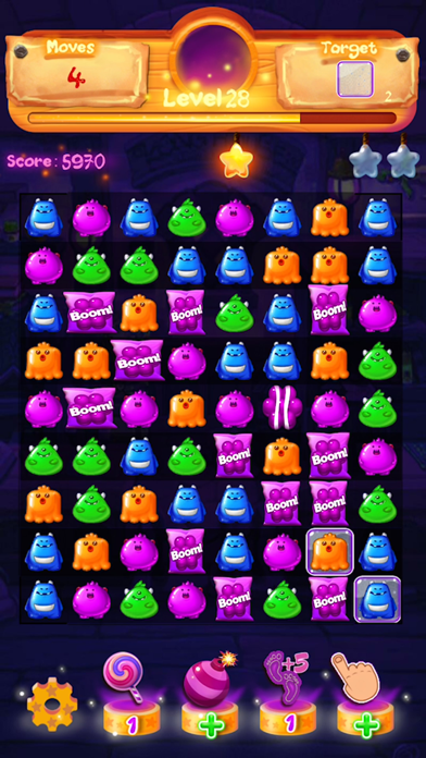 Moe Monster - Match 3 Puzzle screenshot 2