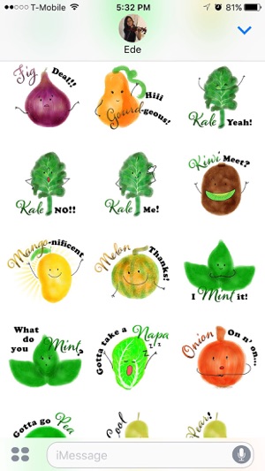 Punny Produce Stickers(圖3)-速報App