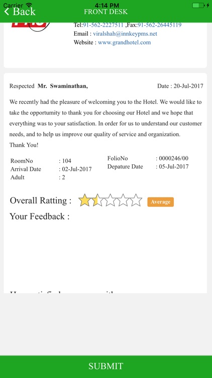 InnkeyFeedBack screenshot-3