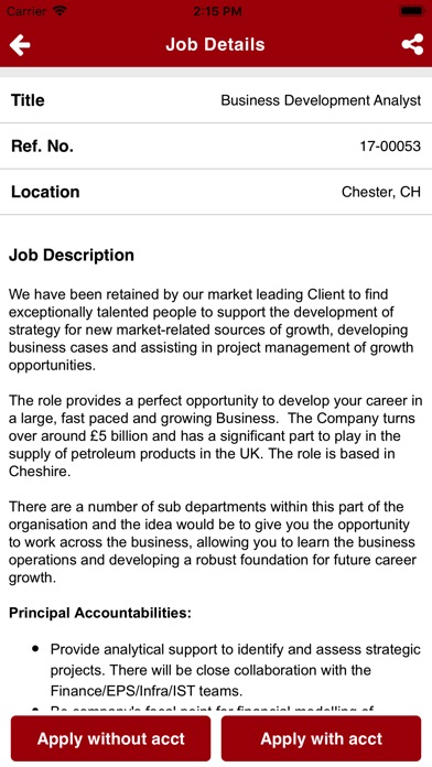 Procore Job Search screenshot 3