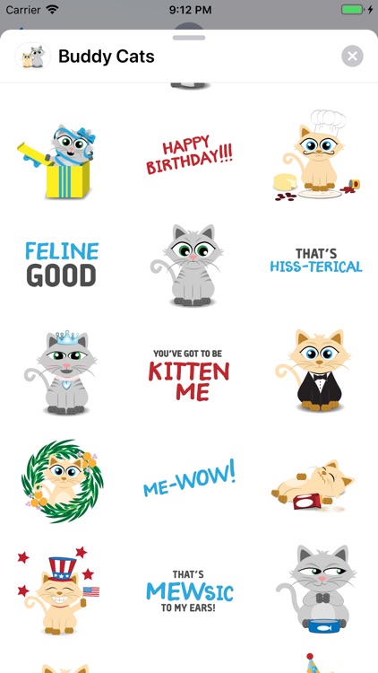 Buddy Cats Sticker Pack screenshot-3