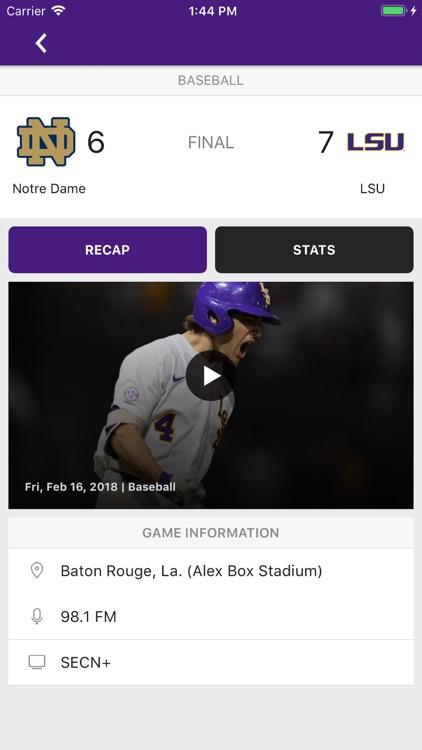 LSU Sports Mobile screenshot-3