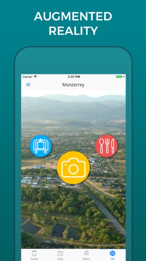 Monterrey Travel Guide with Offline Street Map(圖2)-速報App