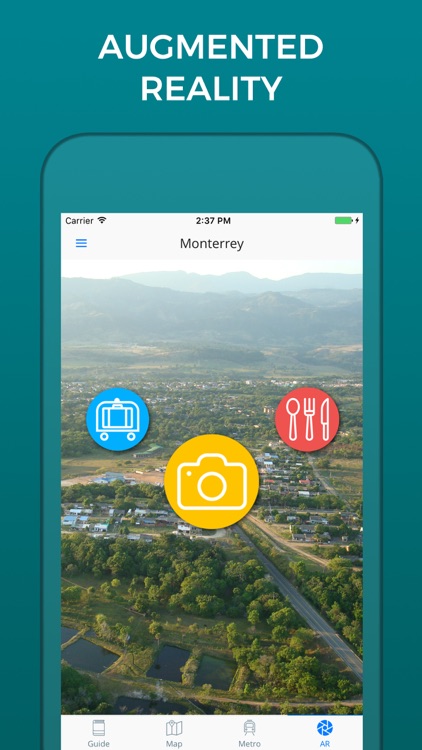 Monterrey Travel Guide with Offline Street Map