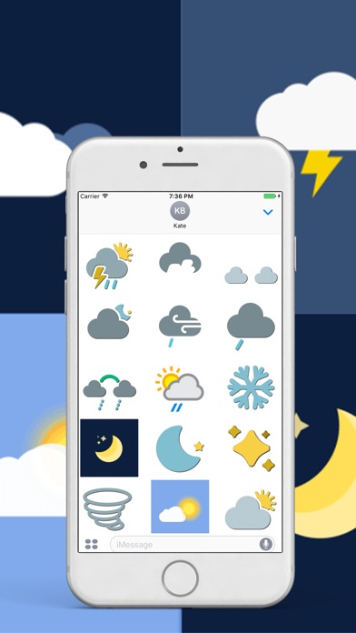 Animated Weather Stickers screenshot 2