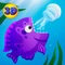 Feel like a real stunning predator fish swimming through the deep ocean in search of something tasty – play our new Blue Ocean Tasty Fish game