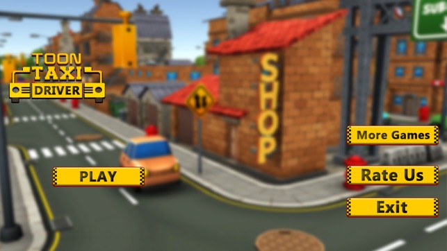 Blocky Taxi Drive Simulator 3D(圖1)-速報App