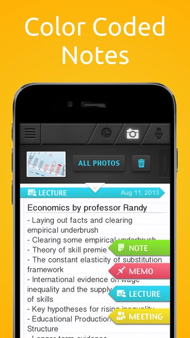 Super Note: Recorder, Notes, Memos. Free. Screenshot 2