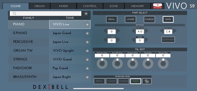 Dexibell VIVO Editor