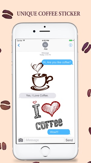 Coffee Stickers Pack for iMessage(圖4)-速報App