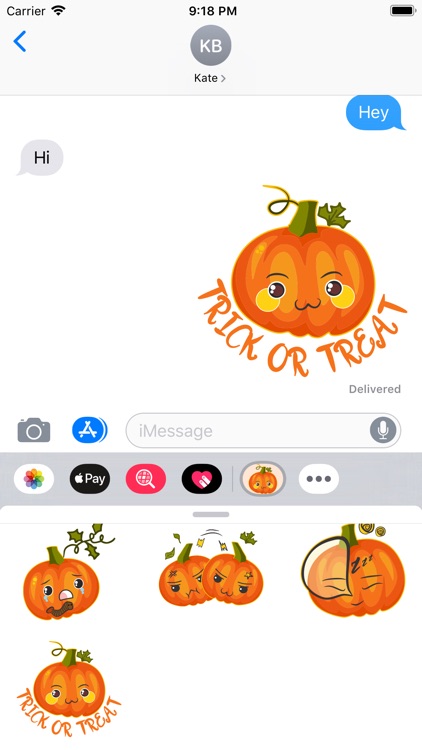 Cute Halloween Pumpkin Sticker
