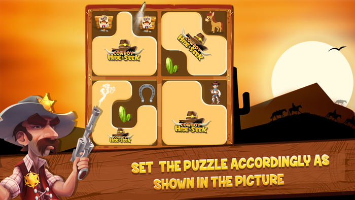 CowBoy Hide  Seek Puzzle
