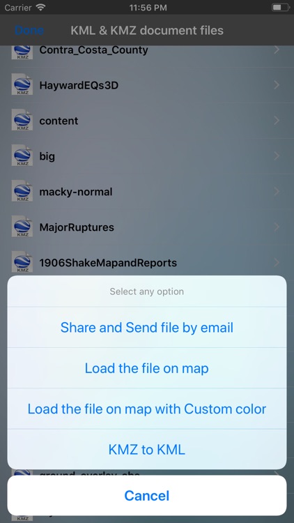 Kml to Kmz-Kmz to Kml app screenshot-4