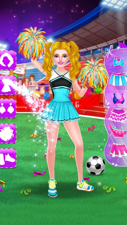 Cheerleader Girls Star - Be a Football Fan screenshot-4