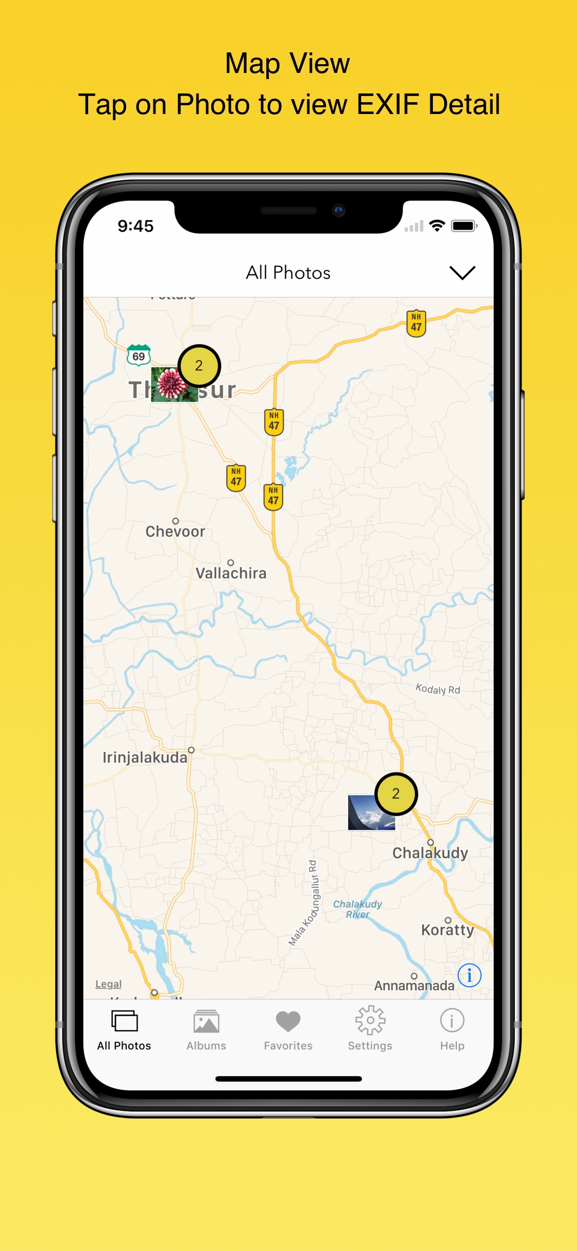 Screenshot do app EXIF Viewer by Fluntro