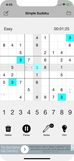 Sudoku - Classic Logic Puzzle(圖1)-速報App