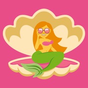 Mermaid Life Stickers by EmojiOne