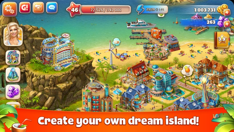Paradise Island 2: Build your city on the beach.