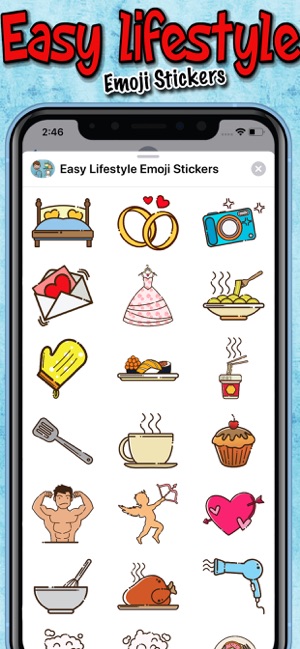 Easy Lifestyle Emoji Stickers(圖3)-速報App