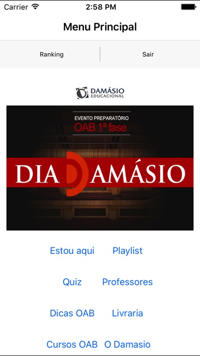 Damásio Mobile screenshot 2
