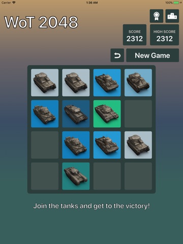 WoT 2048 screenshot 3