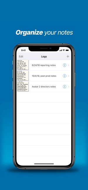 Timecode Logs