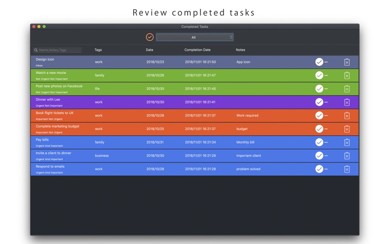Скриншот из Focus Todo-Task Matrix Manager