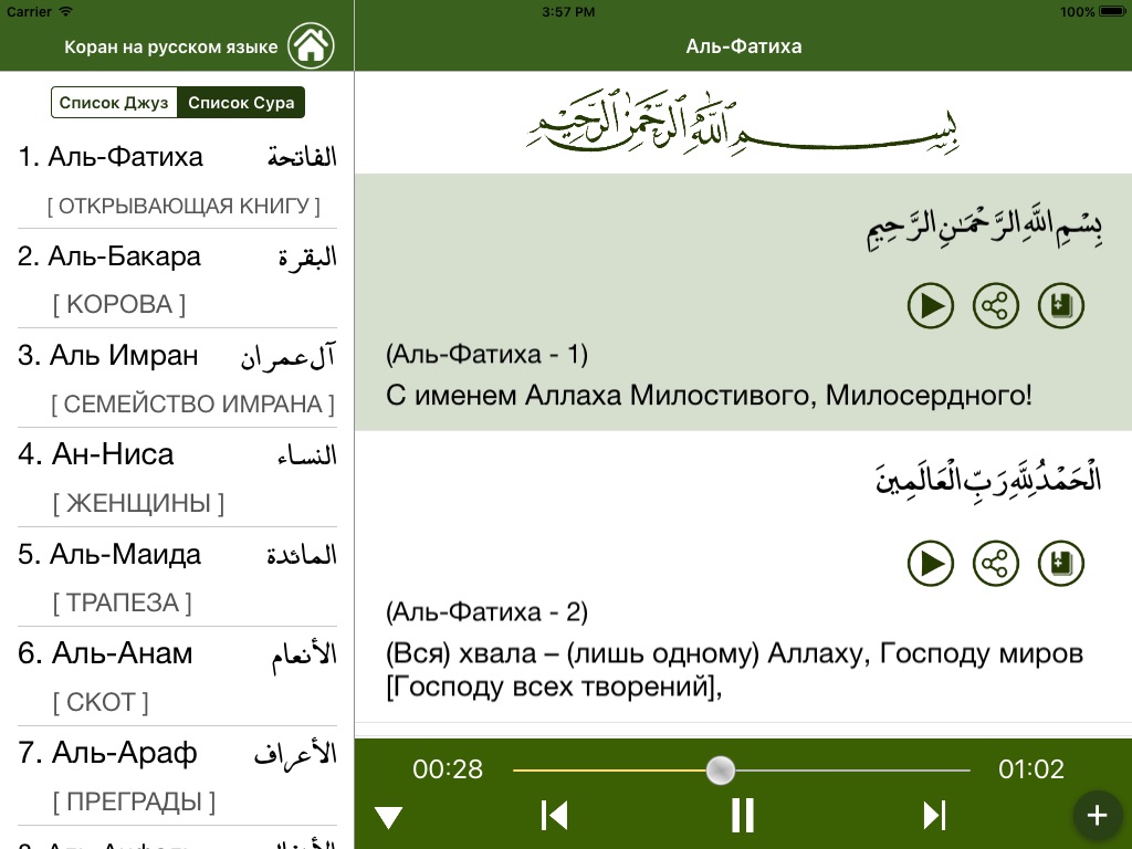 Коран Россия screenshot 2