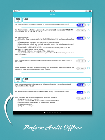 ISO 9001 Audit screenshot 4