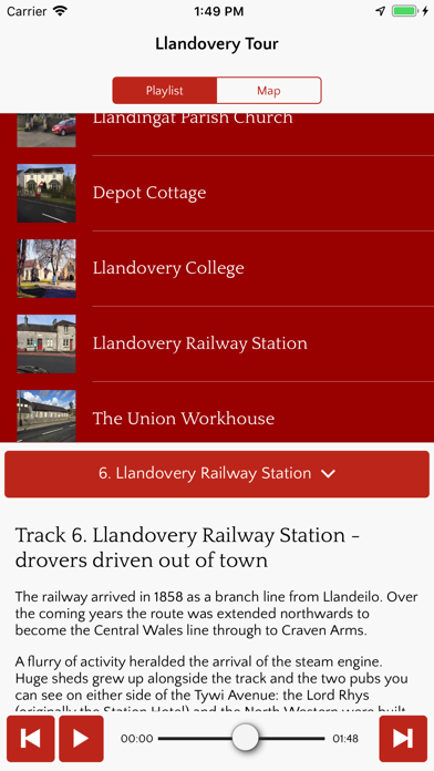 Llandovery Audio Trail screenshot 4