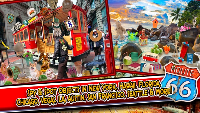 Hidden Object Travel USA - New York & Hawaii Quest(圖2)-速報App