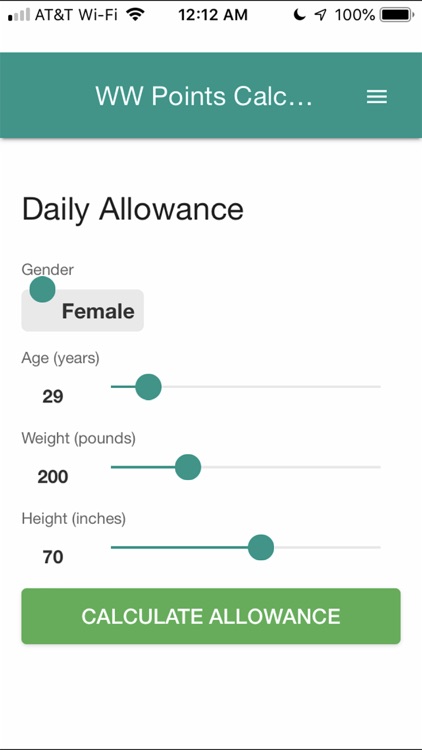 WW Calculator