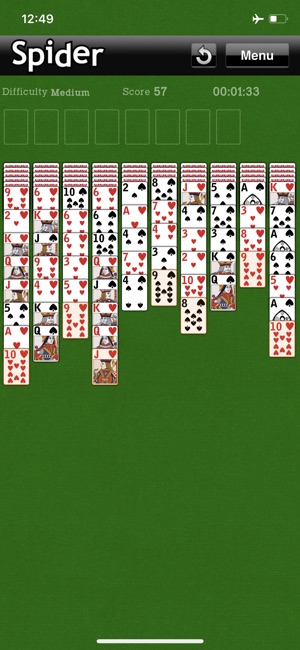 Spider Solitaire - Card Game