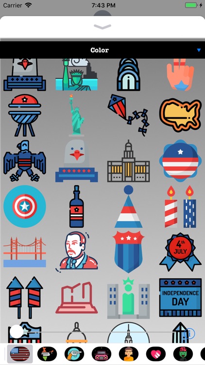 USA Stickers and Emojis