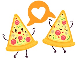 Pizza sticker pack I Love Pizza stickers