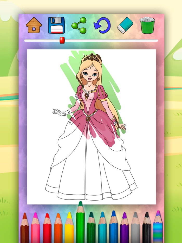 魔法公主着色书