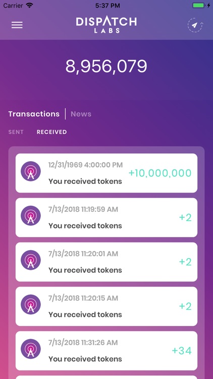 Dispatch Mobile Wallet