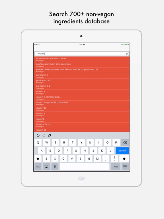 iPad Image of Vegan Scanner - Is it Vegan?