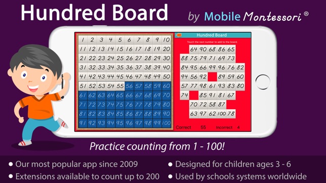 Hundred Board -Montessori Math