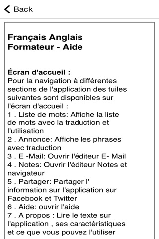 Français Anglais Formateur screenshot 4