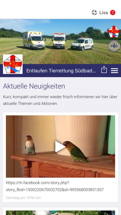 Entlaufen Tierrettung Südbaden