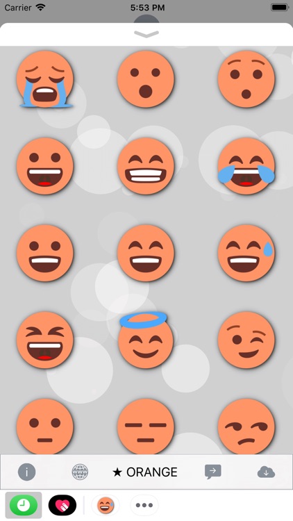 ORANGE Emoji • Stickers