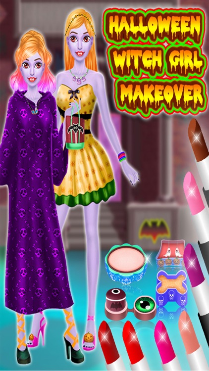 Halloween Witch Girl Makeover screenshot-3