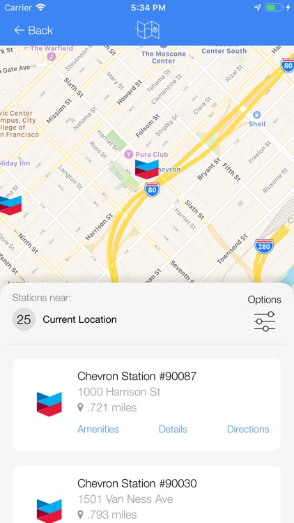 Chevron Station Finder
