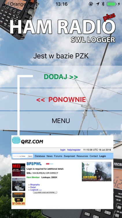 HAM Radio SWL Logger Plus PL
