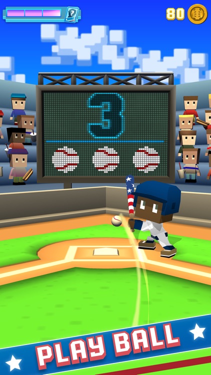 Blocky Baseball: Home Run Hero screenshot-0