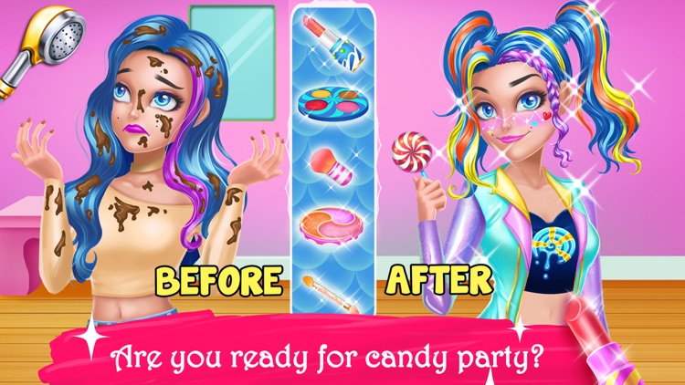 Rainbow Unicorn Candy Makeup screenshot-3