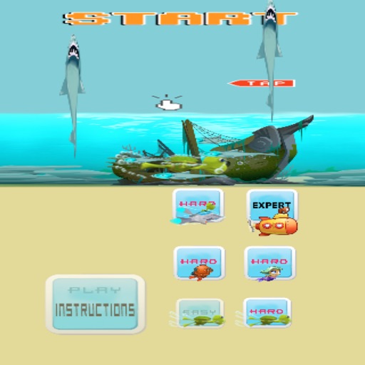 Save Tangles the Turtle from the SHARKS!!! iOS App