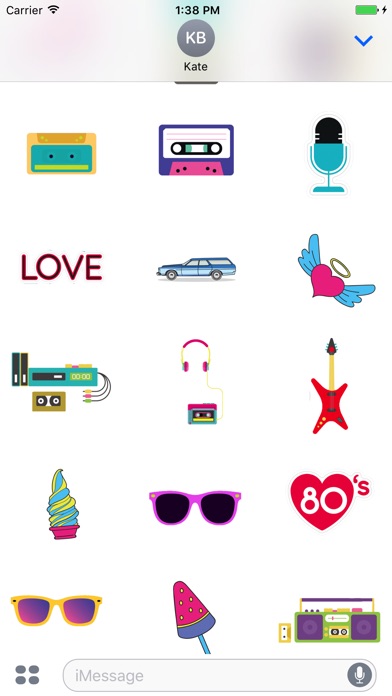 80s Retro stickers & emoji screenshot 2